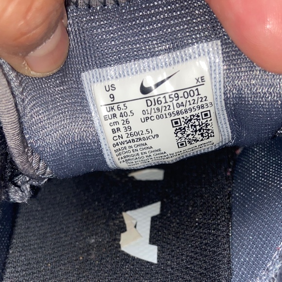 Nike Pegasus 4 Trail Sneakers Black and Gray Trail Shoes Size 9 - Picture 14 of 17